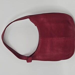 Vintage Coach Ergo 9033 Leather Hobo Shoulder Bag Red